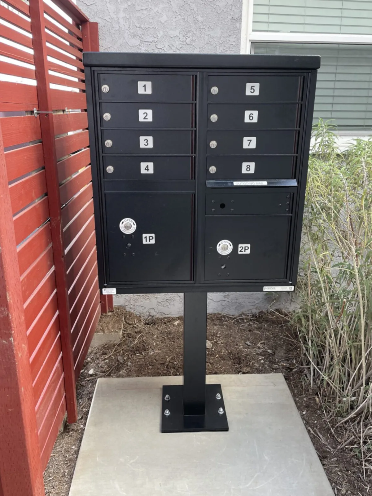 CBU mailbox installation in Chula Vista, CA.
